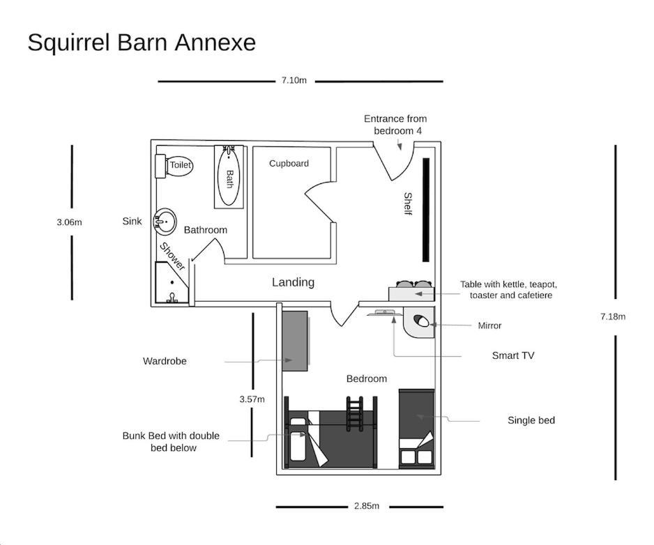 Squirrel Barn Villa Milwich Ngoại thất bức ảnh
